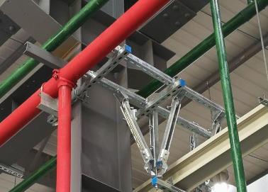 栾城该抗震支架的整体式支吊架结构协调性好